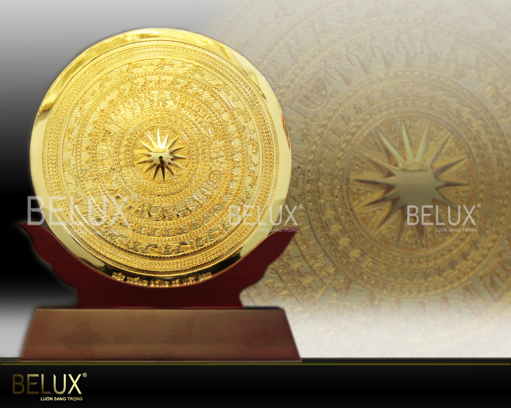 Mặt Đĩa Trống Đồng Mạ Vàng D20