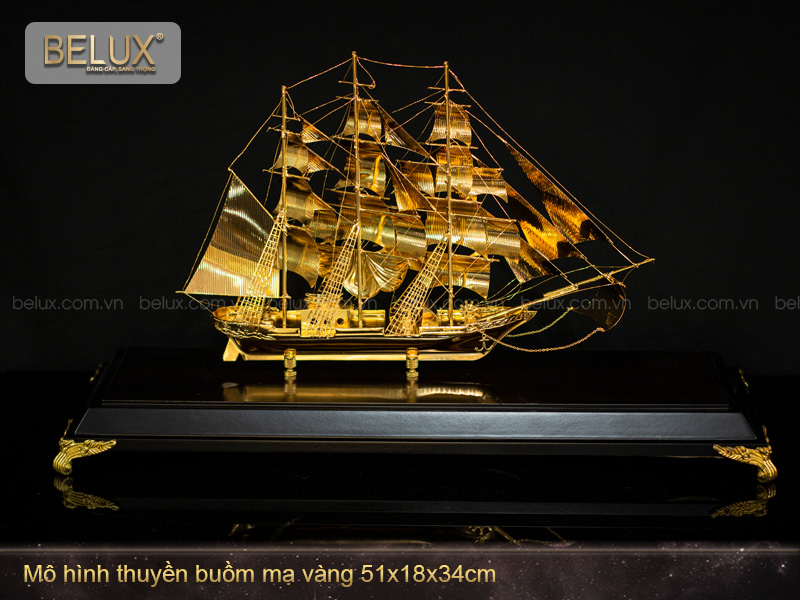 Quà Tặng Thuyền Buồm Mạ Vàng - M9