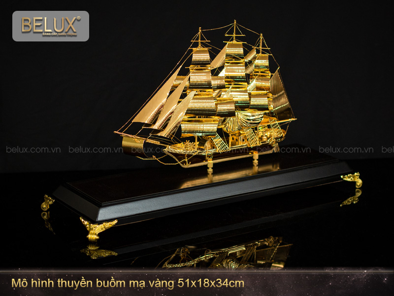 Quà Tặng Thuyền Buồm Mạ Vàng - M9