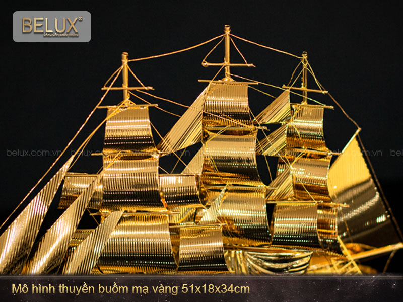 Quà Tặng Thuyền Buồm Mạ Vàng - M9