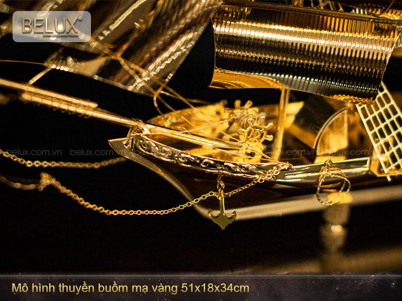 Quà Tặng Thuyền Buồm Mạ Vàng - M9
