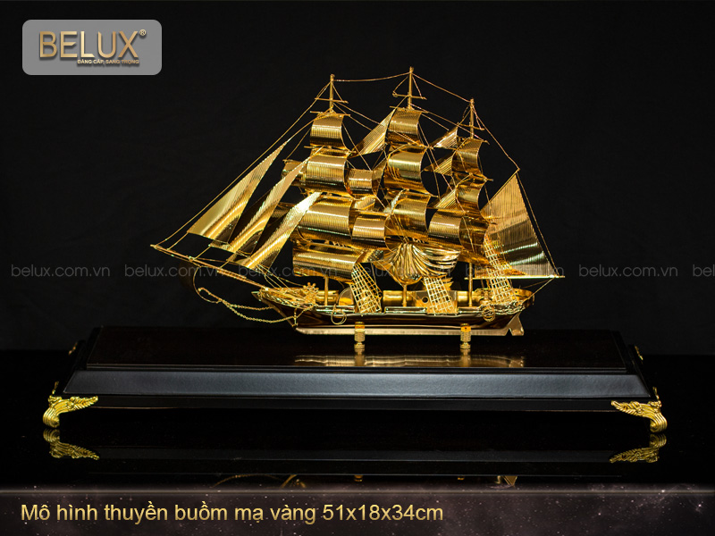 Quà Tặng Thuyền Buồm Mạ Vàng - M9
