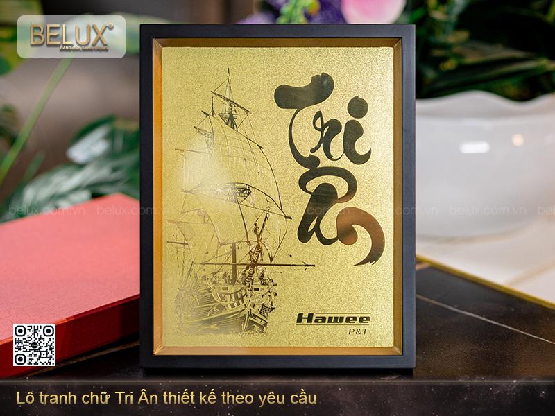 Lô tranh chữ Tri Ân thiết kế theo yêu cầu