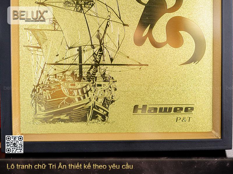 Lô tranh chữ Tri Ân thiết kế theo yêu cầu