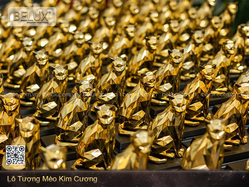 Lô tượng mèo mạ vàng đặt theo đơn yêu cầu