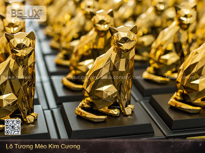 Lô tượng mèo mạ vàng đặt theo đơn yêu cầu