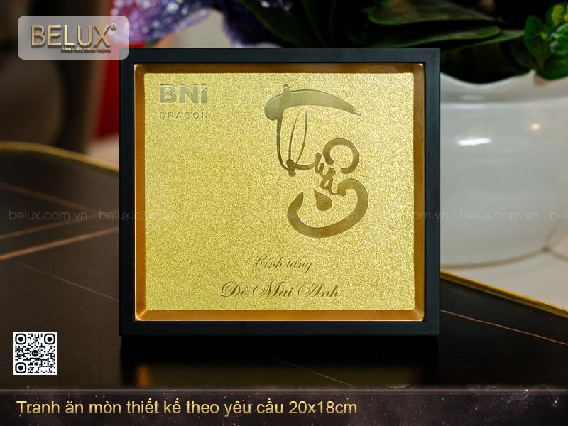 Tranh chữ thiết kế theo yêu cầu kt 18x20cm