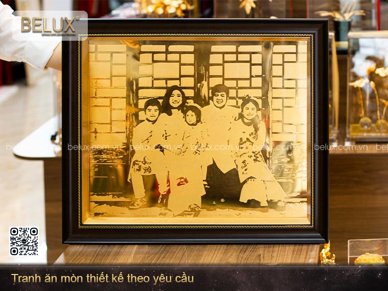 Tranh Gia Đình mạ vàng 24k