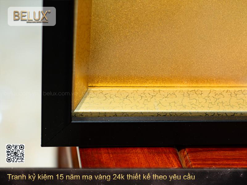 Tranh kỷ kiệm mạ vàng 24k thiết kế theo yêu cầu