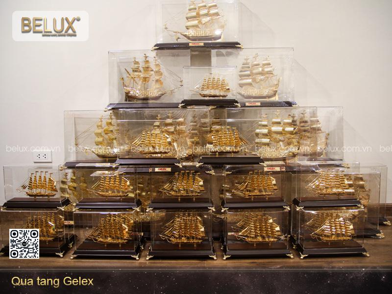 Lô mô hình thuyền buồm mạ vàng 24k theo yêu cầu của Gelux