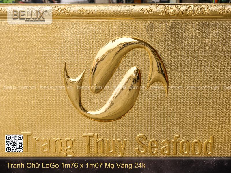 Tranh Logo mạ vàng 24k 1m76 x 1m07 Thiết kế theo yêu cầu