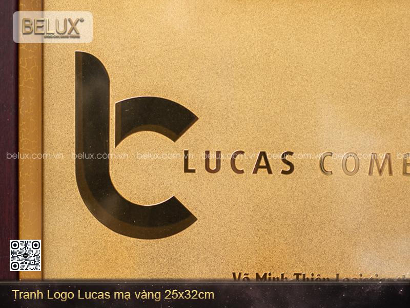 Tranh Logo Mạ Vàng Chế Tác Theo Yêu Cầu Kích Thước 25 x 32cm