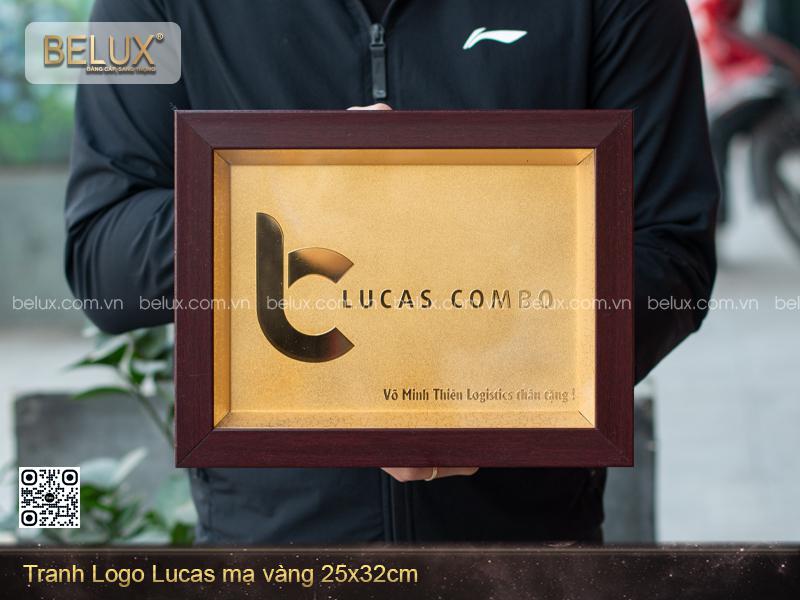 Tranh Logo Mạ Vàng Chế Tác Theo Yêu Cầu Kích Thước 25 x 32cm