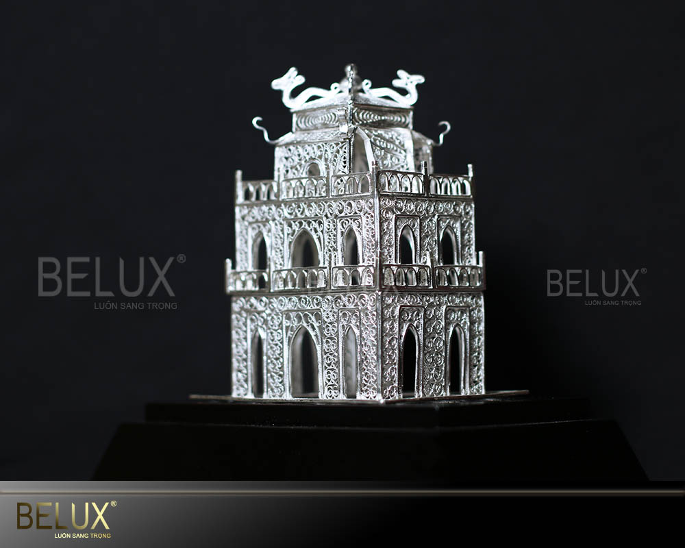 Mô Hình Tháp Rùa Bằng Bạc