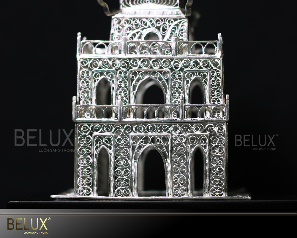 Mô Hình Tháp Rùa Bằng Bạc