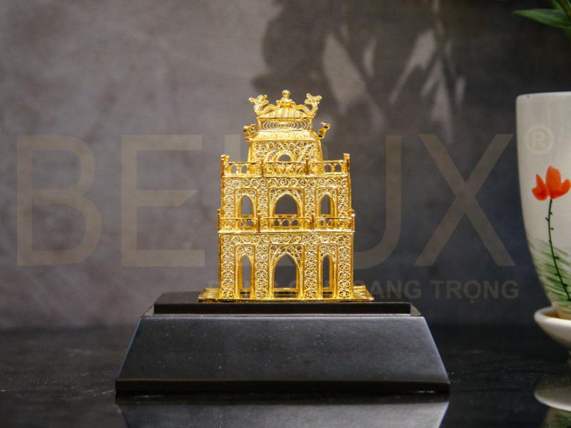Mô Hình Tháp Rùa Mạ Vàng 24k