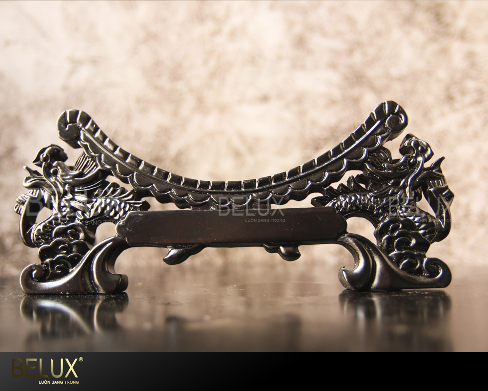 Đĩa chim én đón xuân dát vàng 24K D20 nền tím than