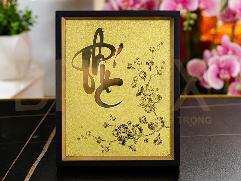 Tranh Chữ Phúc Bằng Đồng Kt 25x20cm