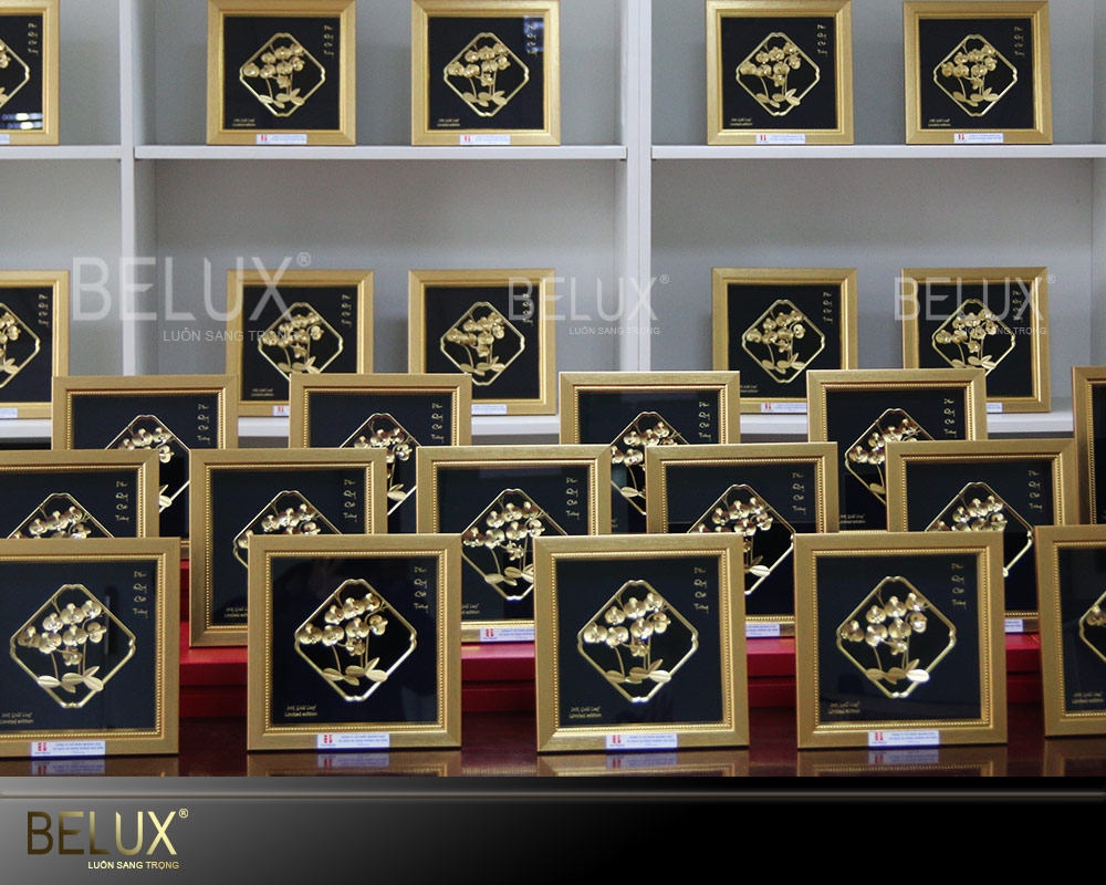 Lô Tranh Hoa Lan Dát Vàng 24k Theo Đơn Đặt Hàng