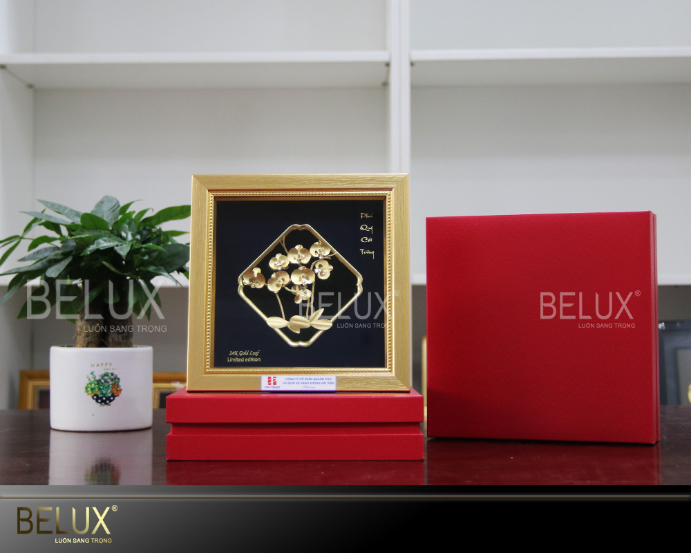 Lô Tranh Hoa Lan Dát Vàng 24k Theo Đơn Đặt Hàng