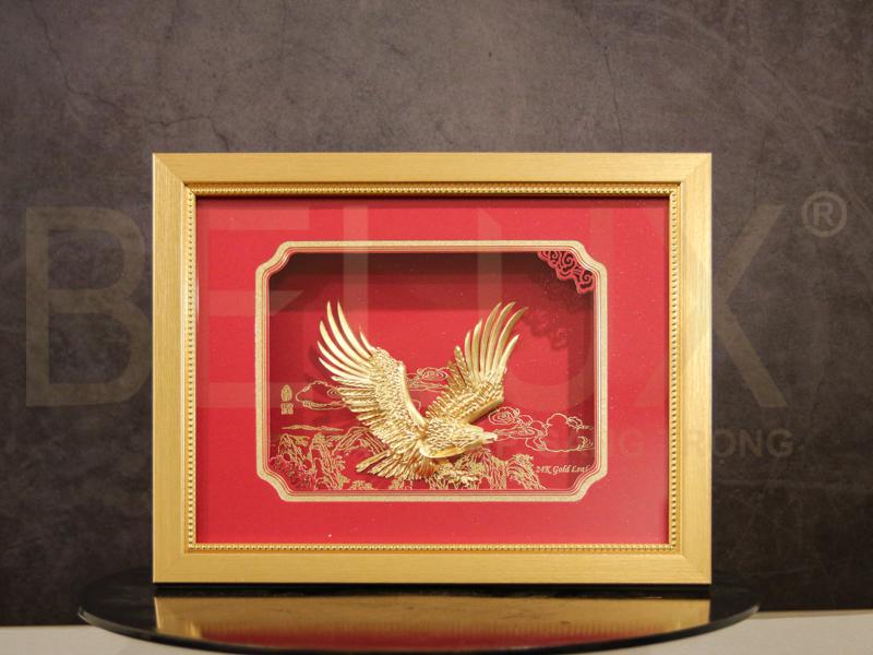 Tranh đại bàng tung cánh dát vàng 24k mẫu 2