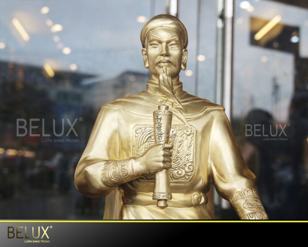 Tượng Đồng Trần Hưng Đạo Đồng Vàng – Cao 81cm