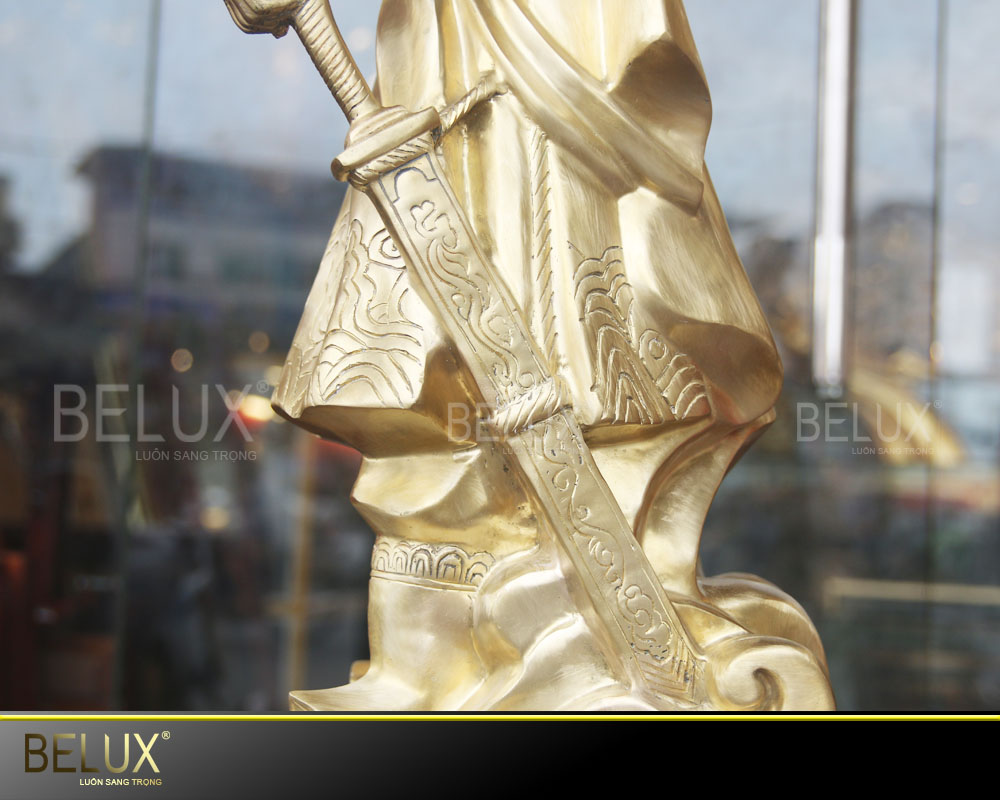 Tượng Đồng Trần Hưng Đạo Đồng Vàng – Cao 81cm