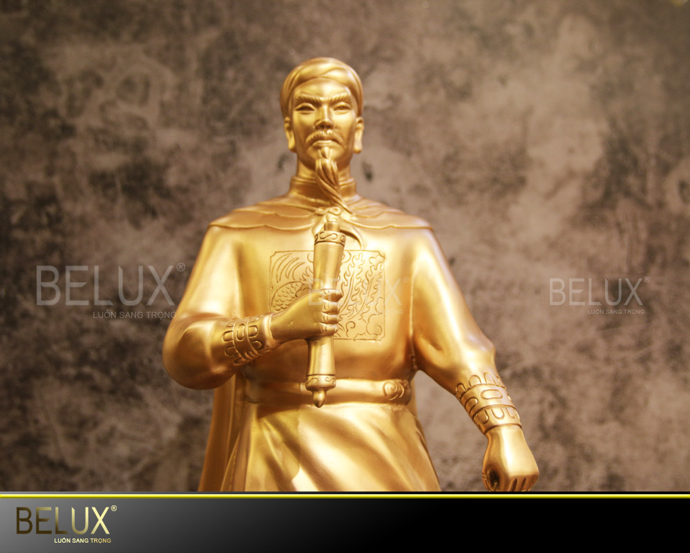 Tượng đồng đỏ Trần Hưng Đạo cao 61 cm