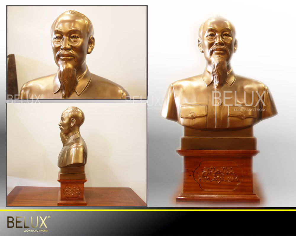 Tượng Đồng Chân Dung Bác Hồ Cao 60 Mẫu 3