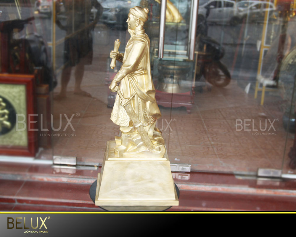 Tượng Đồng Trần Hưng Đạo Đồng Vàng – Cao 81cm