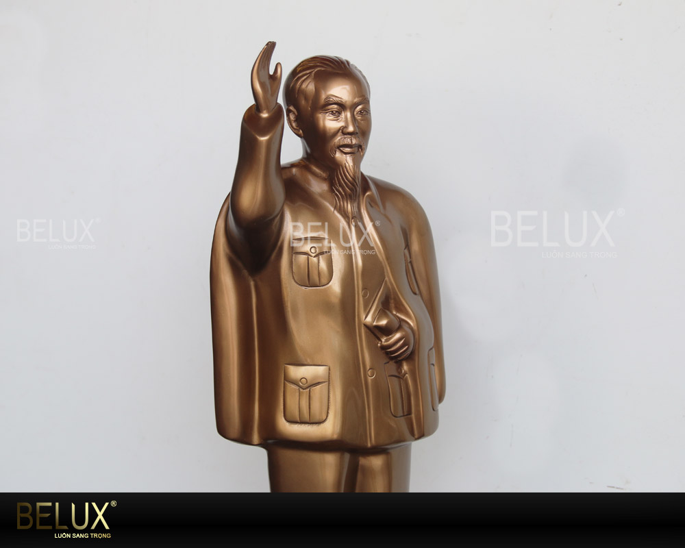 Tượng Bác Hồ Vẫy Tay Chào Đồng Đỏ Cao 61