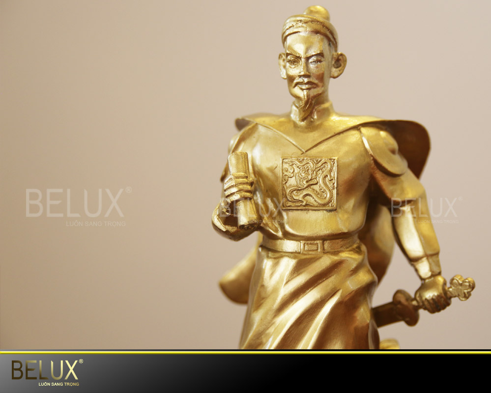Tượng Đồng Trần Hưng Đạo Đồng Vàng – 31cm