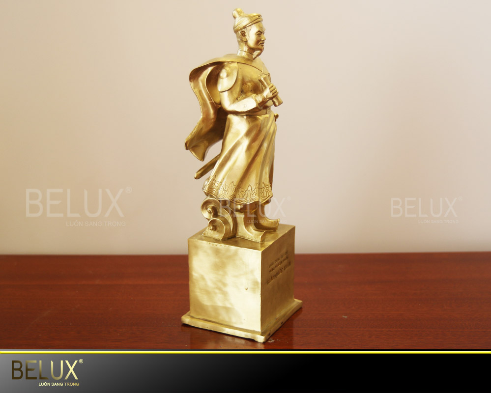 Tượng Đồng Trần Hưng Đạo Đồng Vàng – 31cm