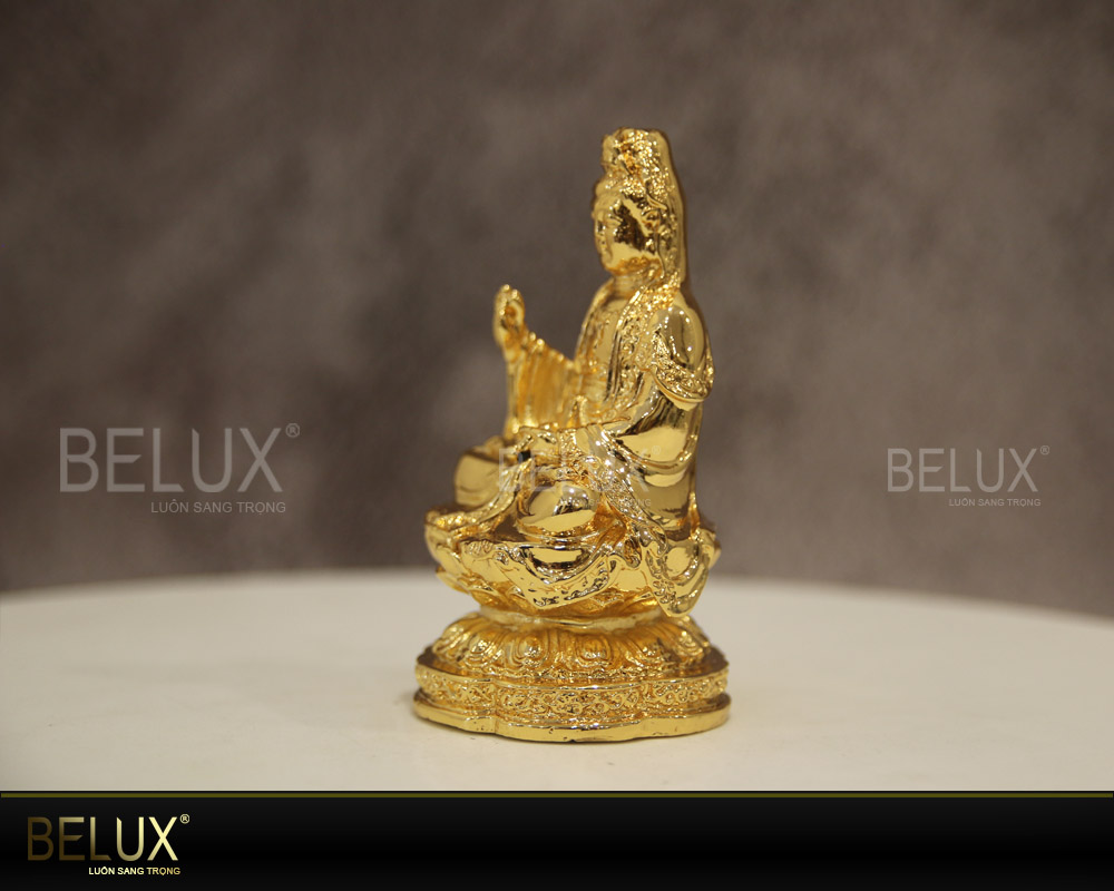 Tượng Phật Quan Âm Bồ Tát mạ vàng cỡ nhỏ