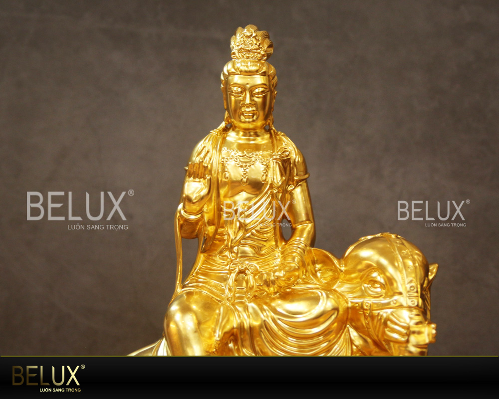 Tượng Phật Phổ Hiền Bồ Tát Dát Vàng 9999