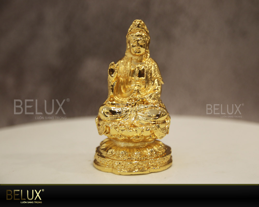 Tượng Phật Quan Âm Bồ Tát mạ vàng cỡ nhỏ